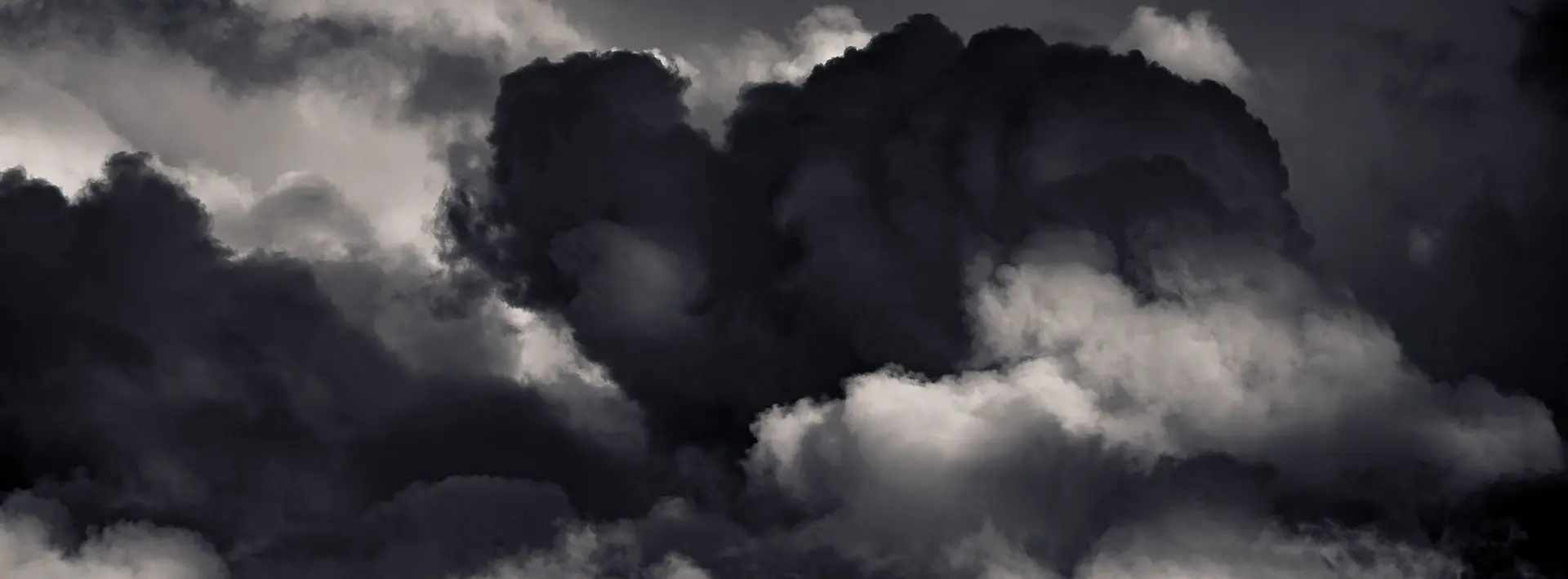 Cloudscape 1 A majestic black and white cloudscape