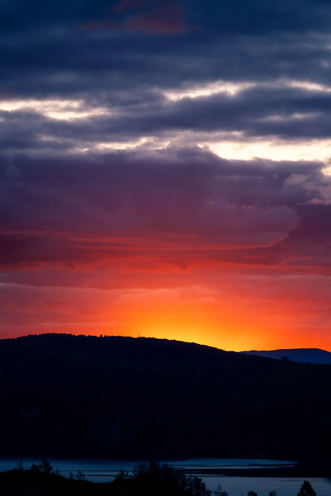 Sunset 21 A classic sunset behind mountains