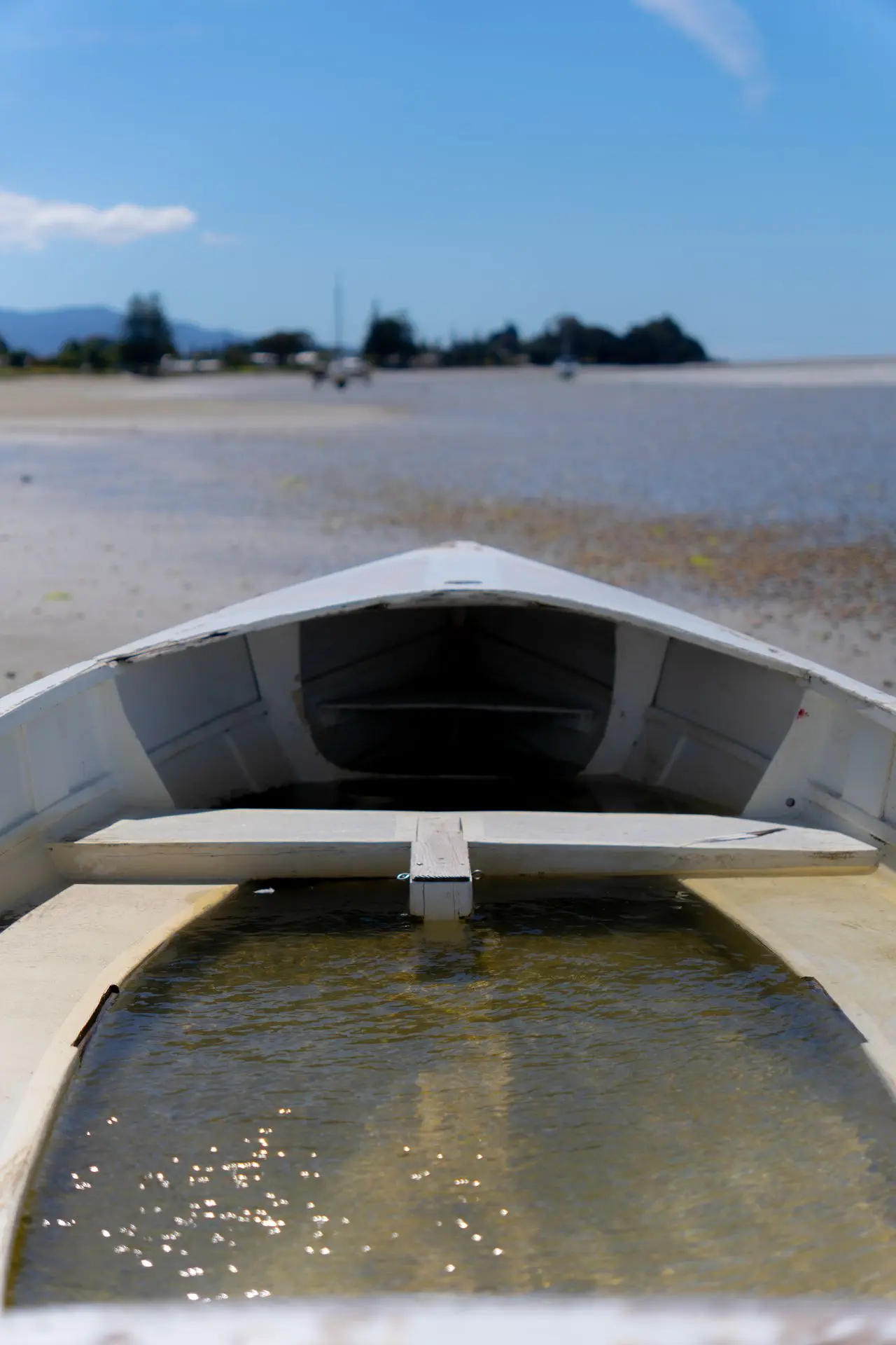 Boat 3 Water inside a beached boat