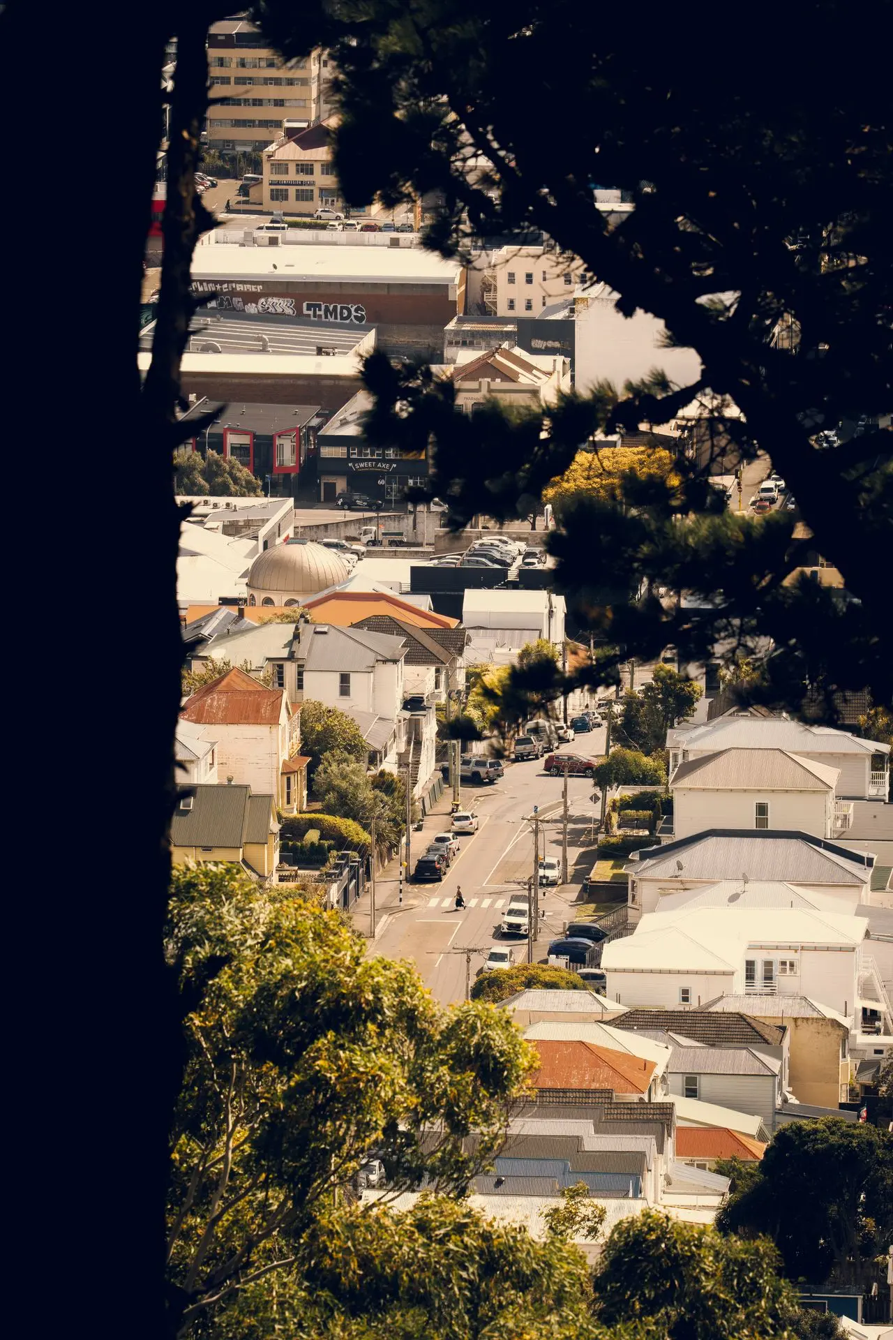 Shop Crossing the street